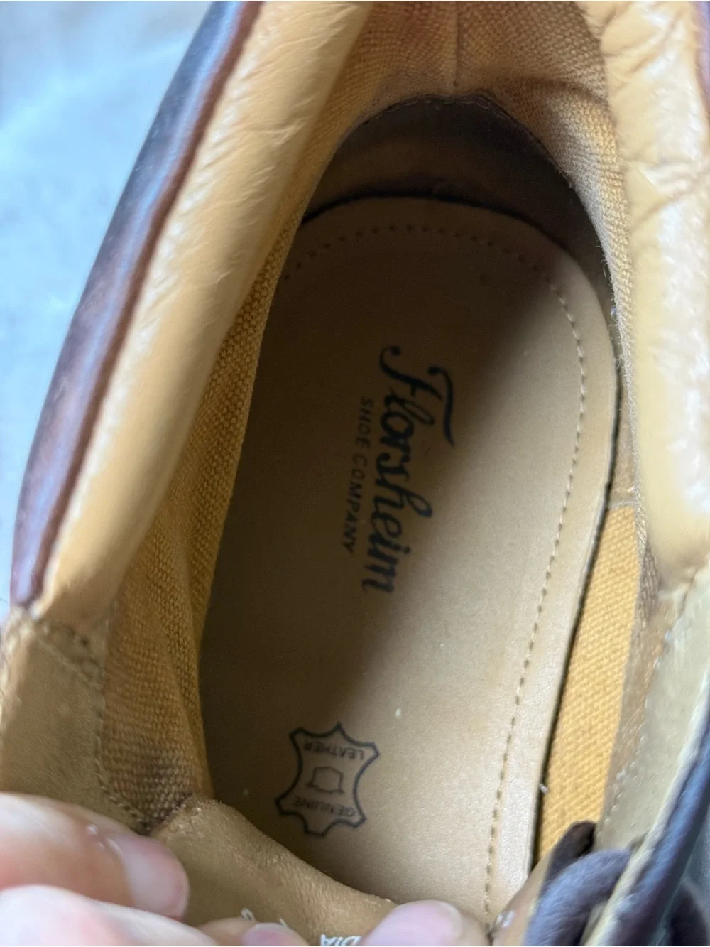 Florsheim Mens Fenway Brogue Cap-toe Boots Chocolate Leather Mens Sz 9.5